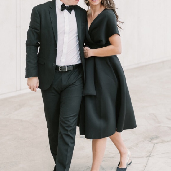 NWT ASOS FALLEN SHOULDER DRESS - Picture 2 of 9